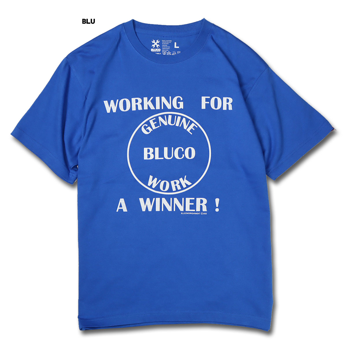 BLUCO(ブルコ) OL-1203 PRINT TEE -Winner- 4色(BLU/RED/SUM/WHT)☆送料無料☆｜pinsstore｜02