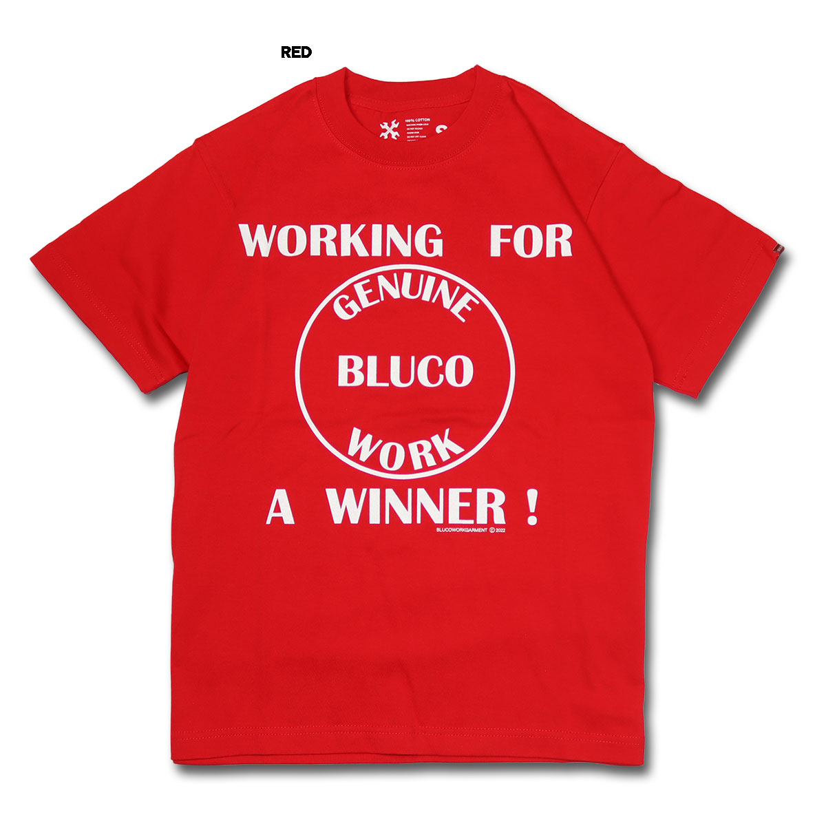 BLUCO(ブルコ) OL-1203 PRINT TEE -Winner- 4色(BLU/RED/SUM/WHT)☆送料無料☆｜pinsstore｜03