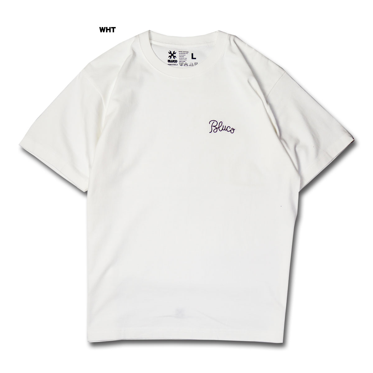 BLUCO(ブルコ) OL-1205 EMBROIDERY TEE 4色(SND/WHT/SUM/GRN)☆送料無料☆｜pinsstore｜03