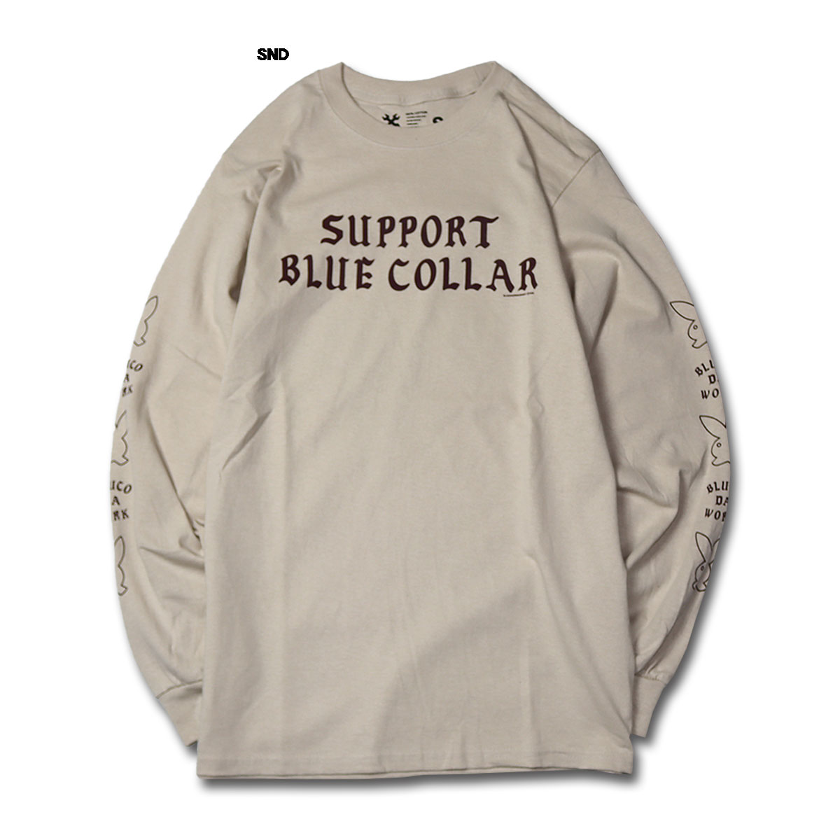 BLUCO(ブルコ) OL-1207 PRINT L/S TEE -Omni- 4色(BLK/BLU/WHT/SND)☆送料無料☆｜pinsstore｜05