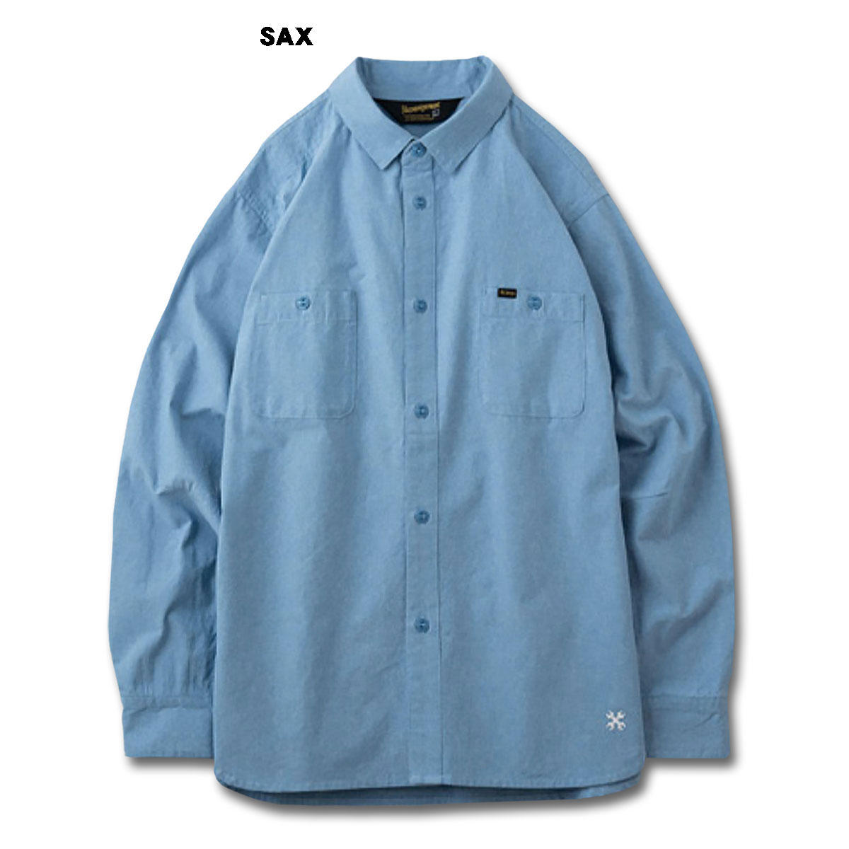 BLUCO(ブルコ) OL-11-121 CHAMBRAY WORK SHIRT 3色(BLK/NVY/SAX)☆送料無料☆