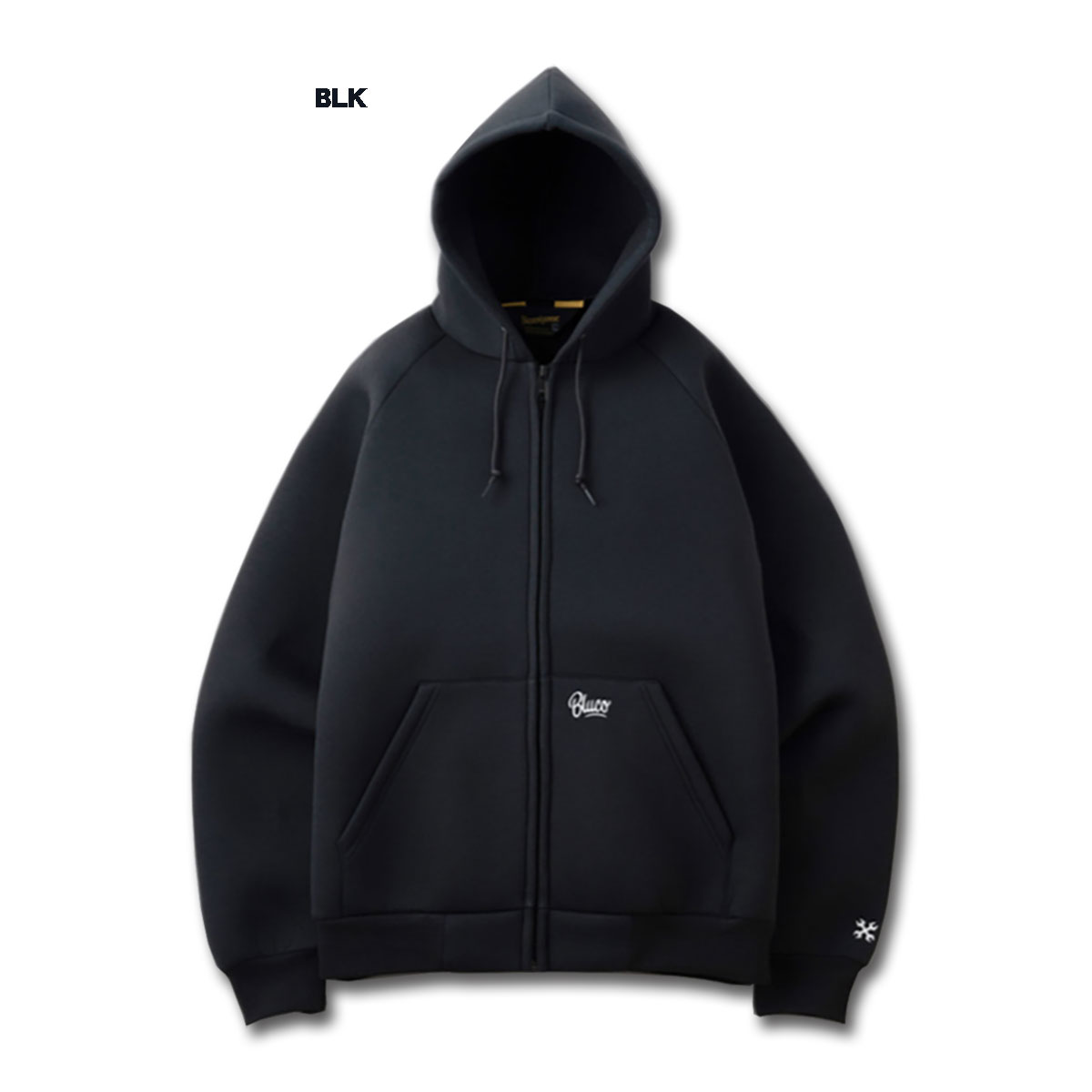 BLUCO(ブルコ) OL-1222 BONDING ZIP HOODIE 2色(BLK/GRY)☆送料無料☆｜pinsstore｜02