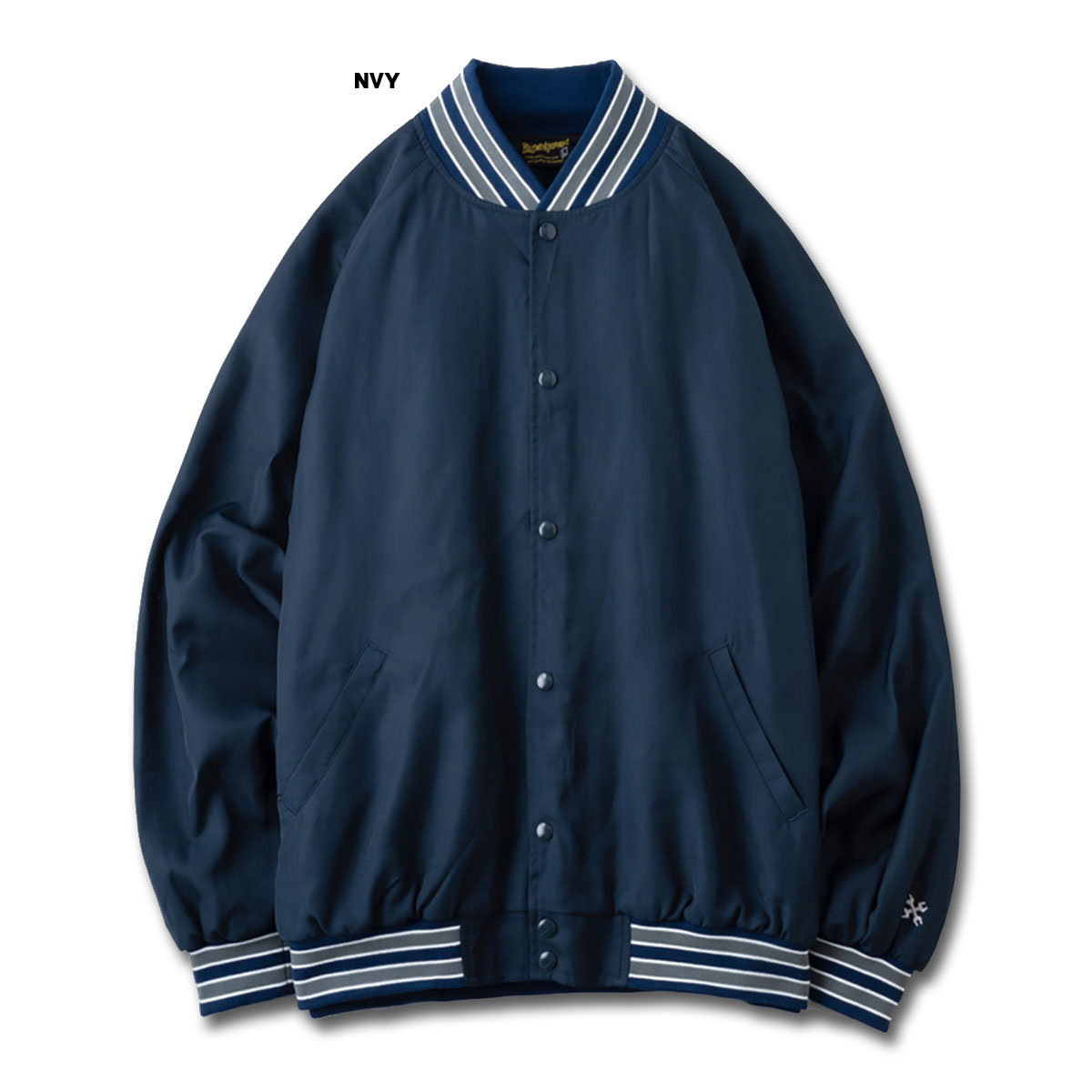 BLUCO(ブルコ) OL-1353 STADIUM JACKET 5色(NVY/BRN/BLK/OLV/BLU