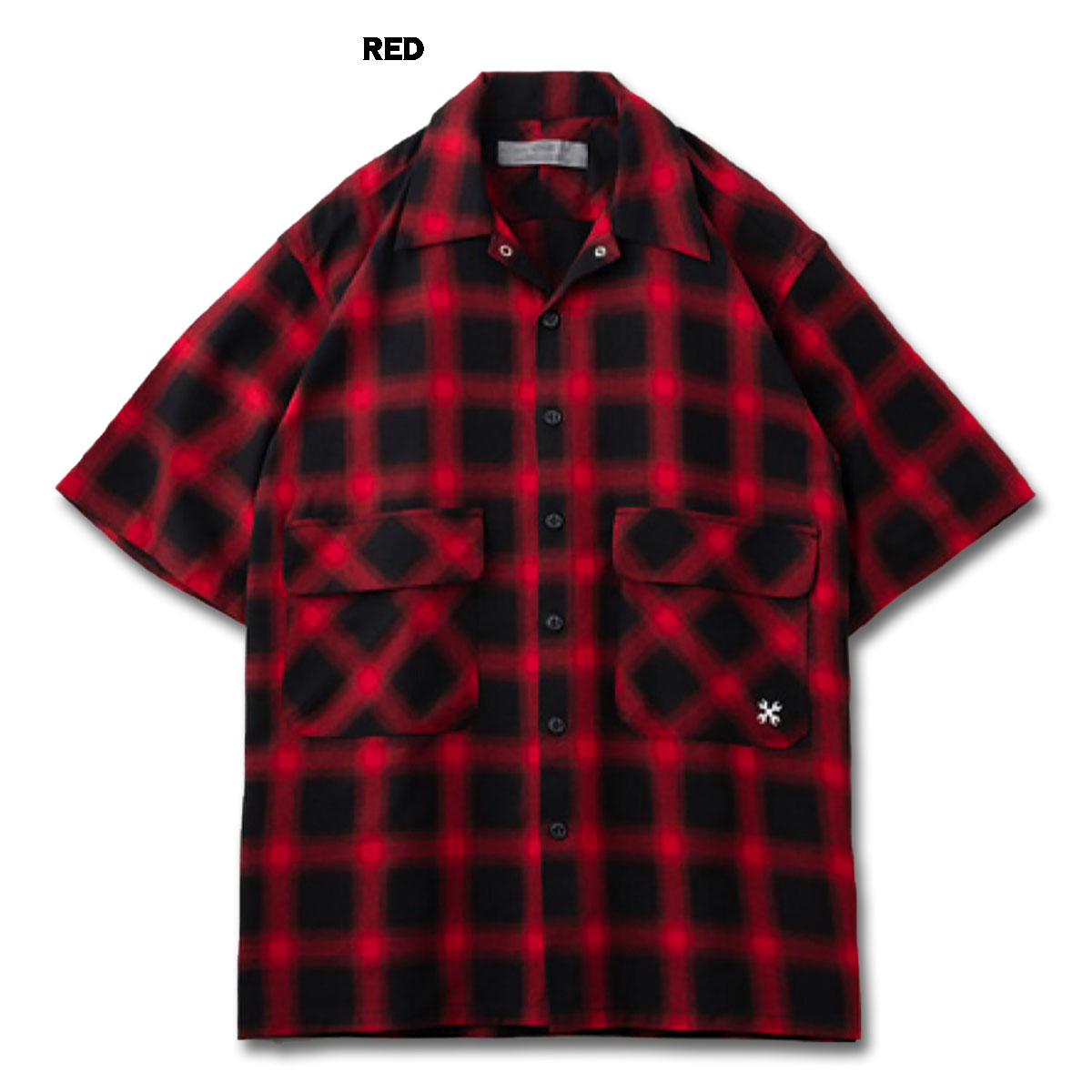 BLUCO(ブルコ) OL-21-004 OMBRE BIG POCKET SHIRT S/S 3色(NVY/GRY/RED)☆送料無料☆｜pinsstore｜02