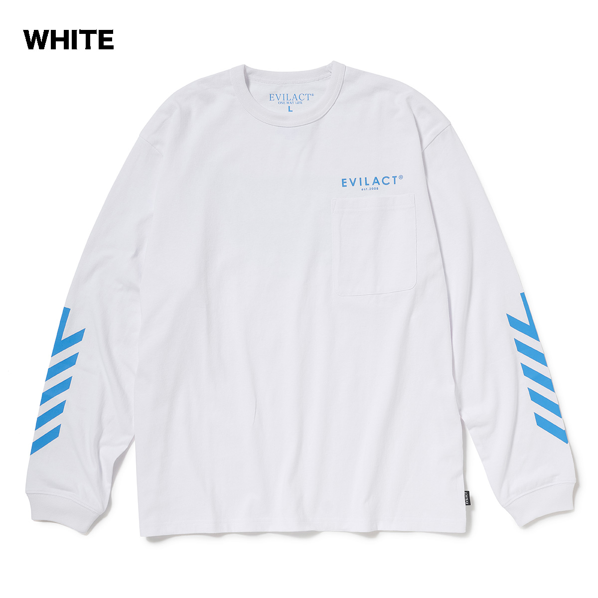 EVILACT(イーブルアクト) FLAG-261 LS 2色(WHITE/LIGHT BLUE) ☆送料 