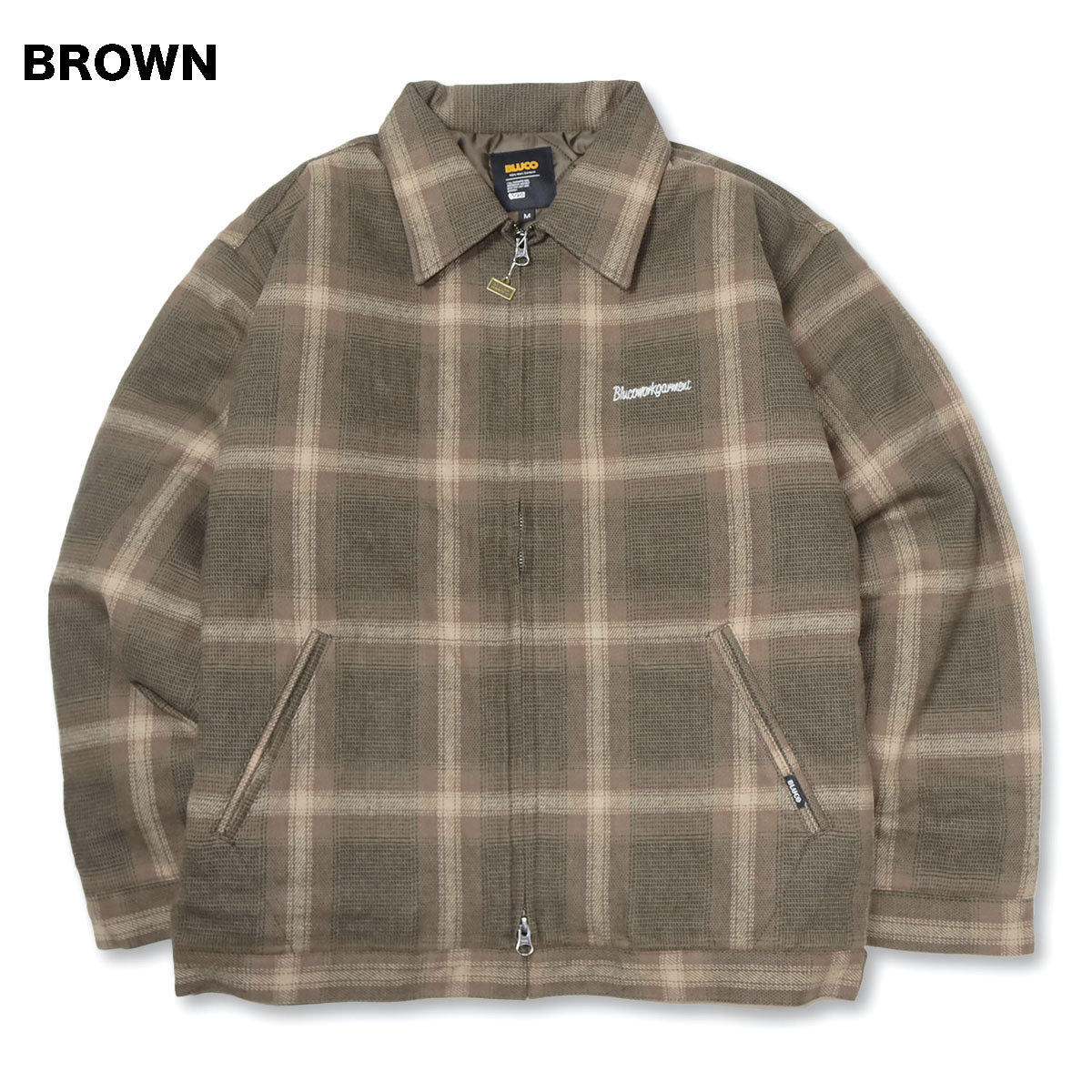 BLUCO（ブルコ） OL-31-038 OMBRE CHECK WINTER WORK JACKET 2色(BLACK