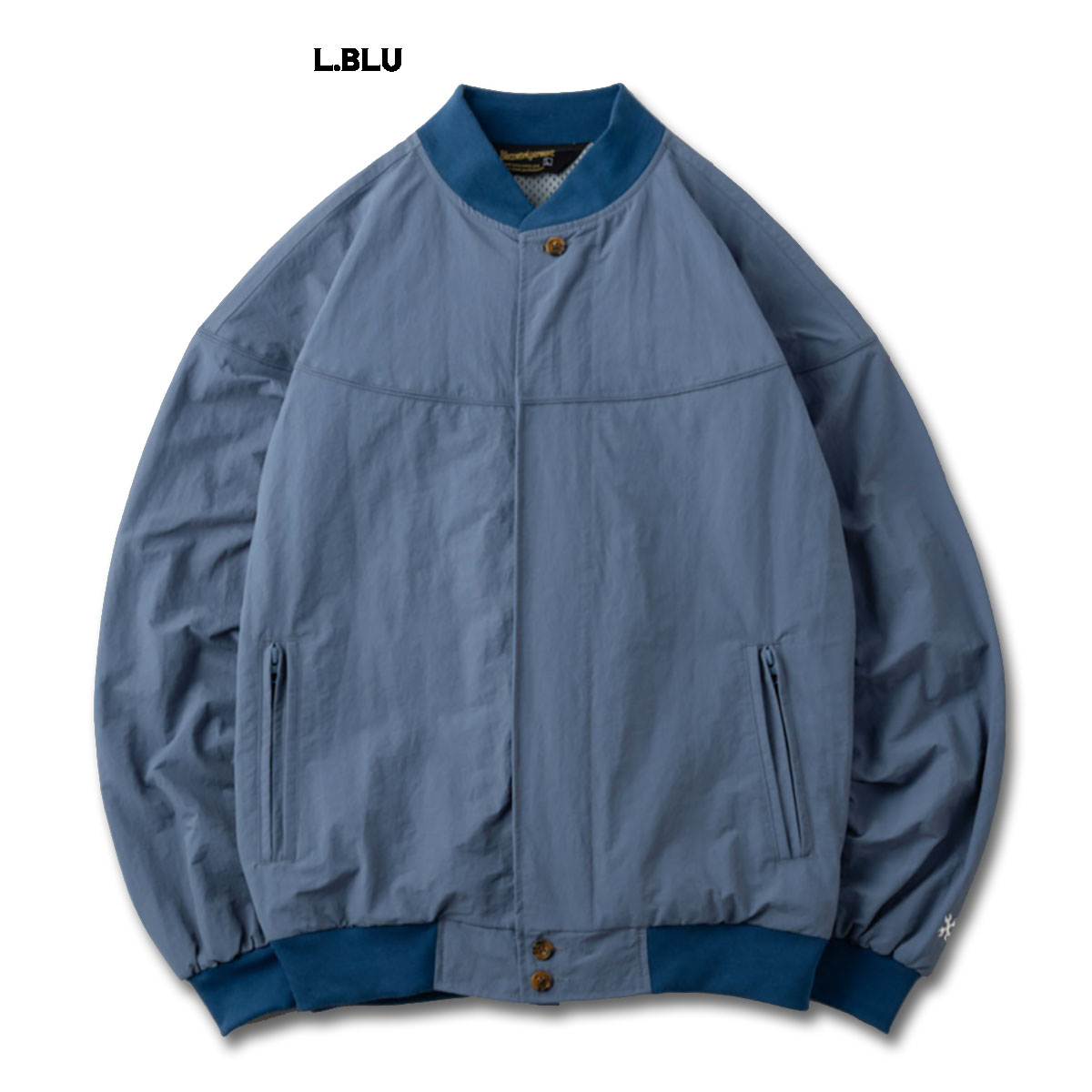 直販超特価 BLUCO(ブルコ) OL-31-005 NYLON DERBY JACKET 4色(BLK/BEG/CHL/L.BLU)☆送料無料☆