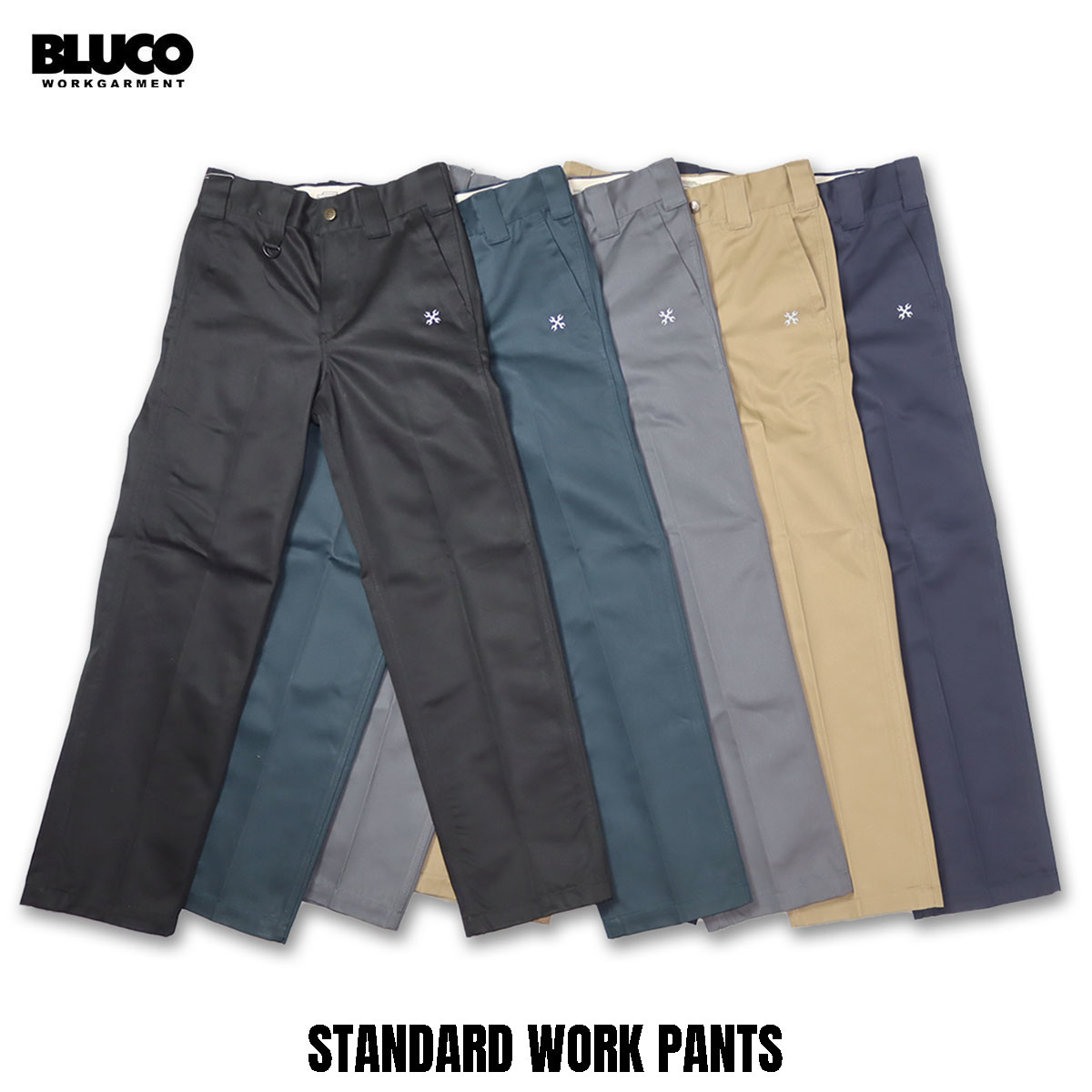 BLUCO（ブルコ） OL-41-004 STANDARD WORK PANTS 5色(BLACK/BLUCO BLUE