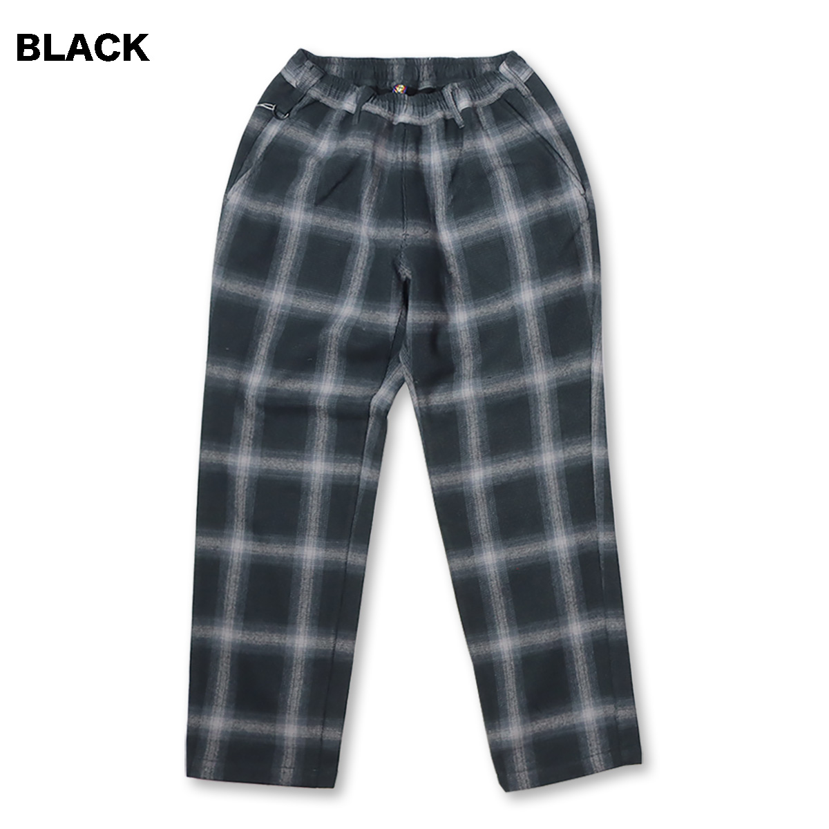 BLUCO（ブルコ） OL-41-044 OMBRE CHECK WARM EASY PANTS 2色(BLACK 