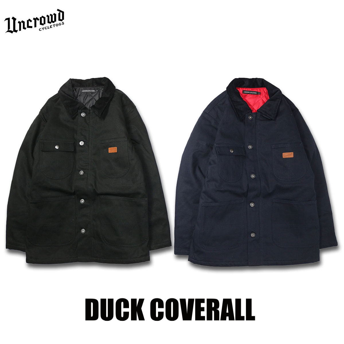 UNCROWD CYCLETOGS ネイビー ダックカバーオールsize L