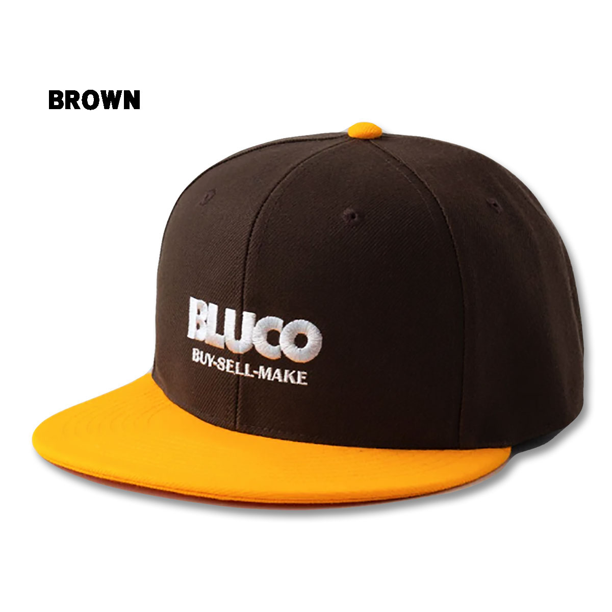 BLUCO(ブルコ) OL-61-019 6-PANEL CAP -LOGO- 4色(BLK/NVY...
