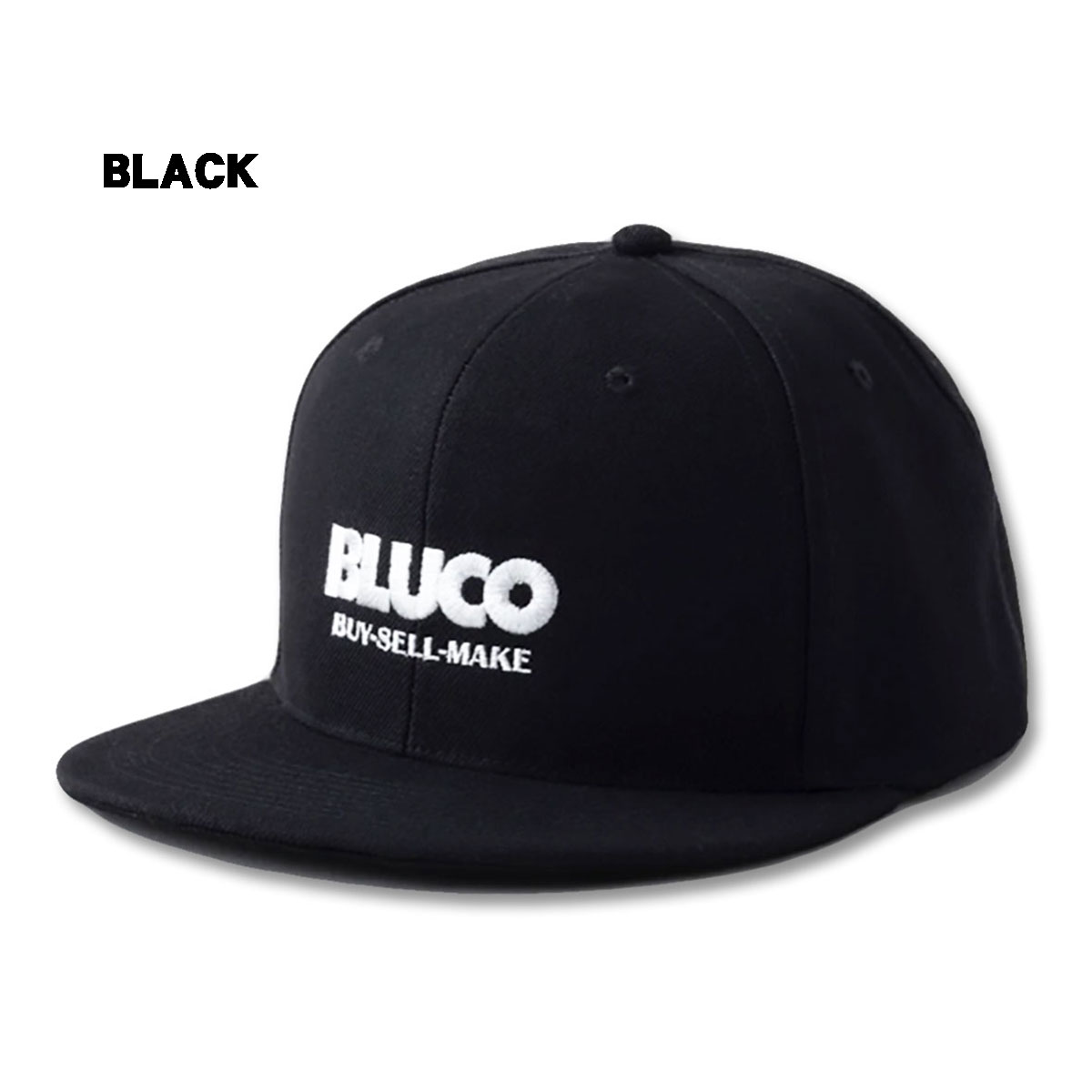 BLUCO(ブルコ) OL-61-019 6-PANEL CAP -LOGO- 4色(BLK/NVY...