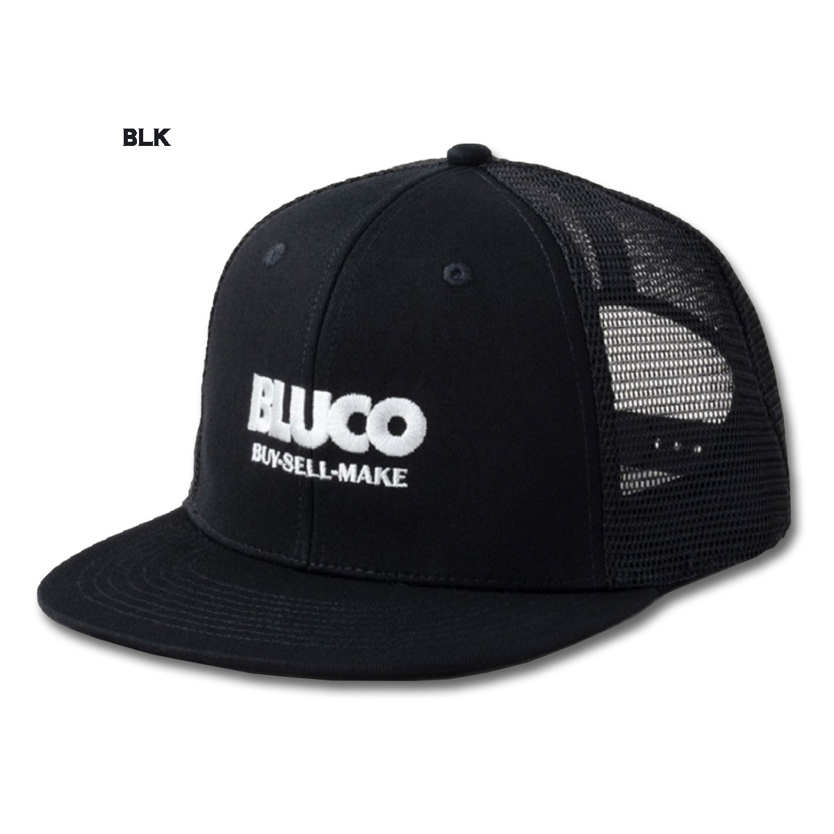 BLUCO(ブルコ) OL-61-001 6PANEL MESH CAP -Logo- 4色(BLK/KHK-WHT/NVY-WHT/BLK-GRY)☆送料無料☆｜pinsstore｜02
