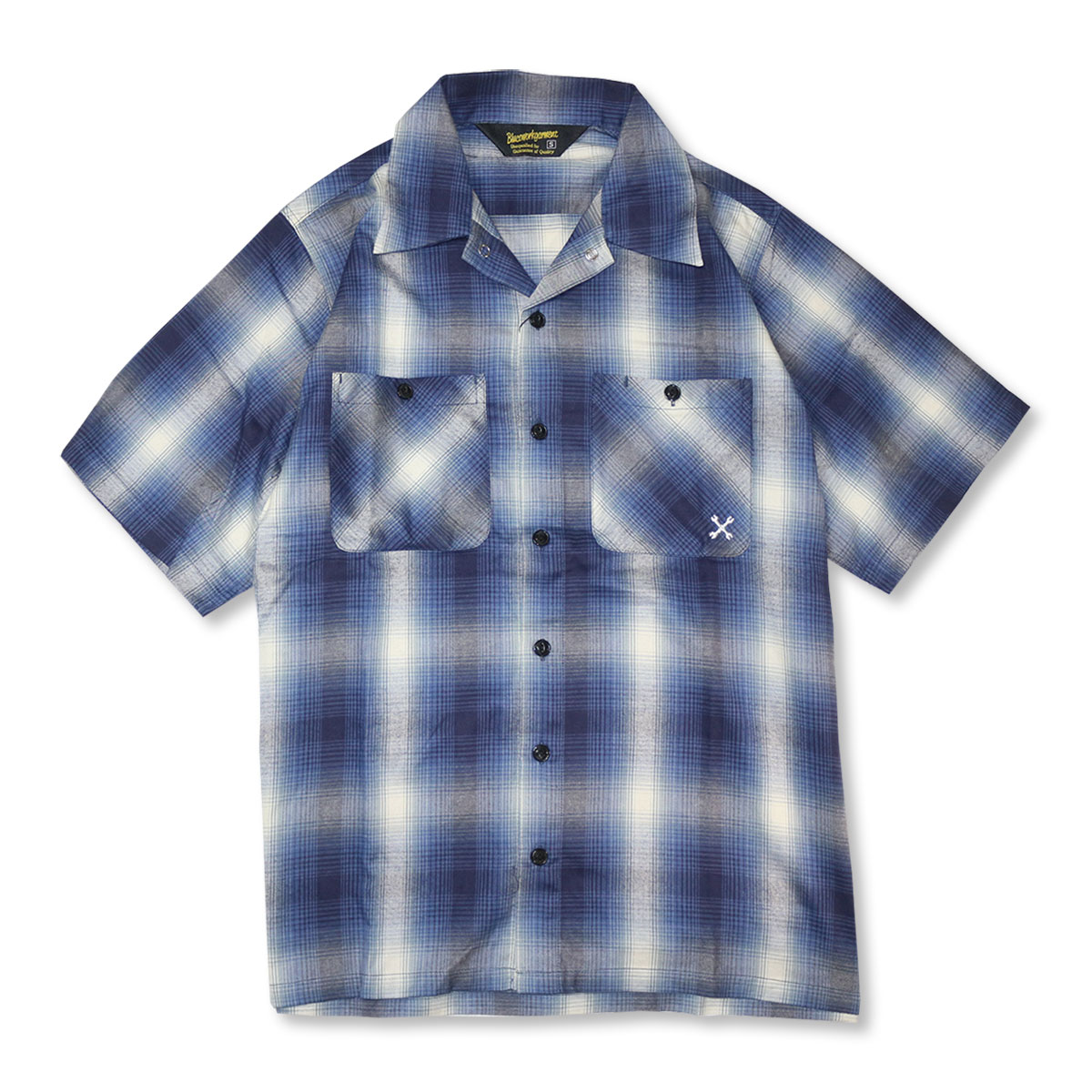 BLUCO(ブルコ) OL-108TO-22 OMBRE WORK SHIRTS S/S 全3色(ブ...