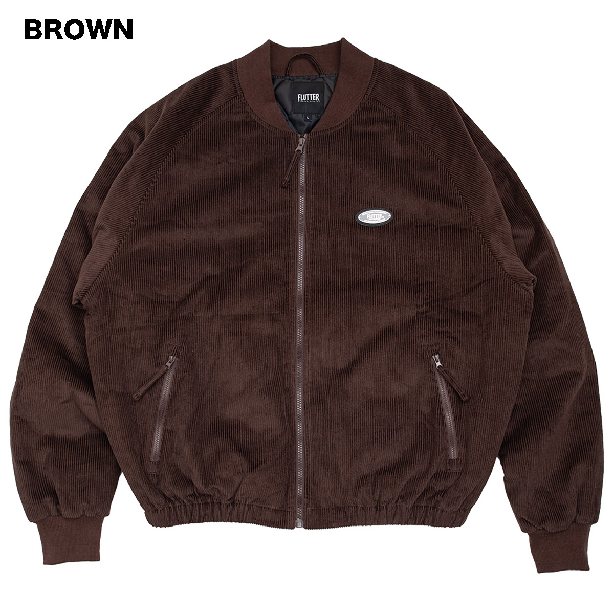 FLUTTER(フラッター) CORDUROY BOMBER JACKET 3色(BLACK/BROWN/SAND