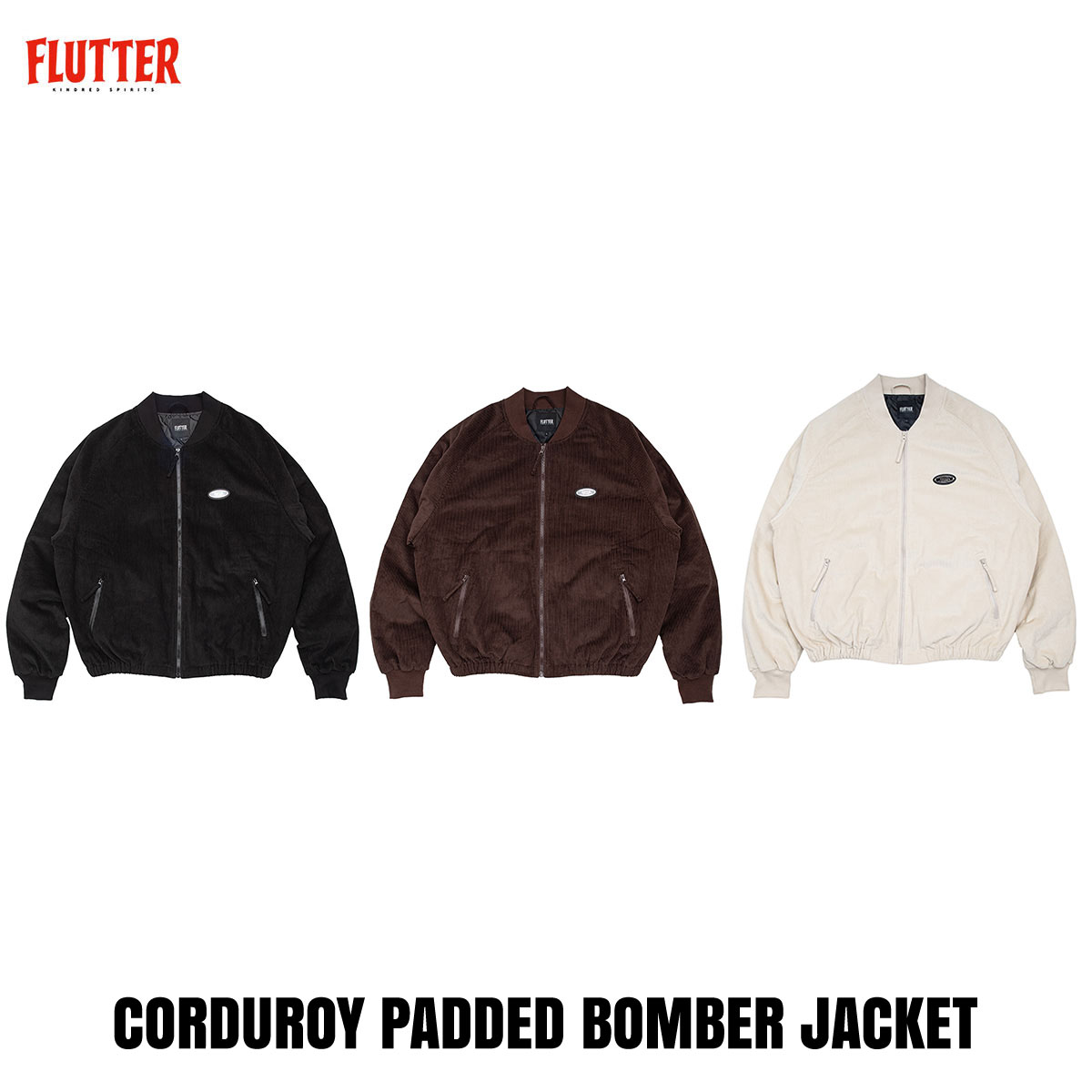 FLUTTER Bomber Jacket ブラウン L 【公式通販】