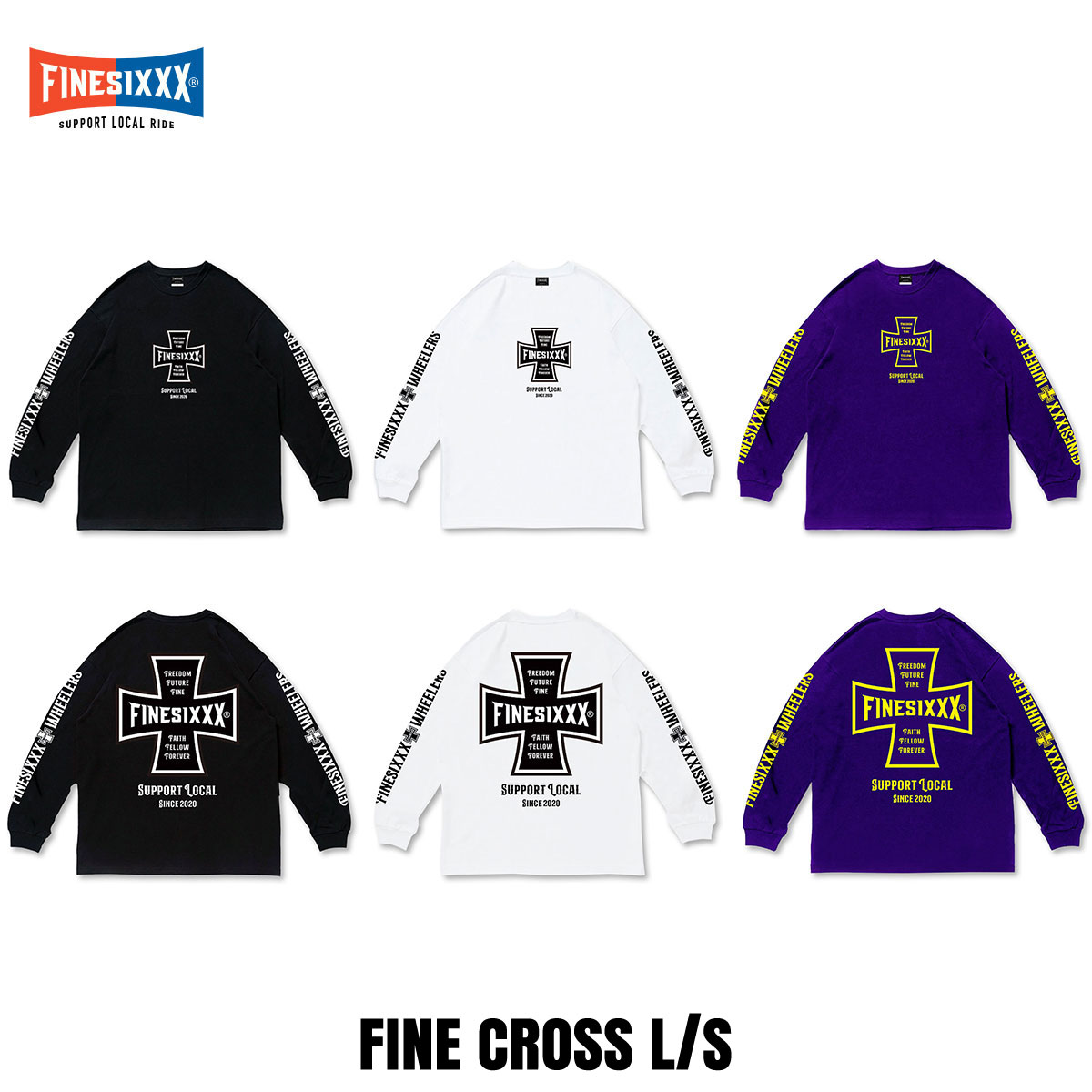 ☆送料無料サービス中!! FINESIXXX(ファインシックス) FINE CROSS L/S