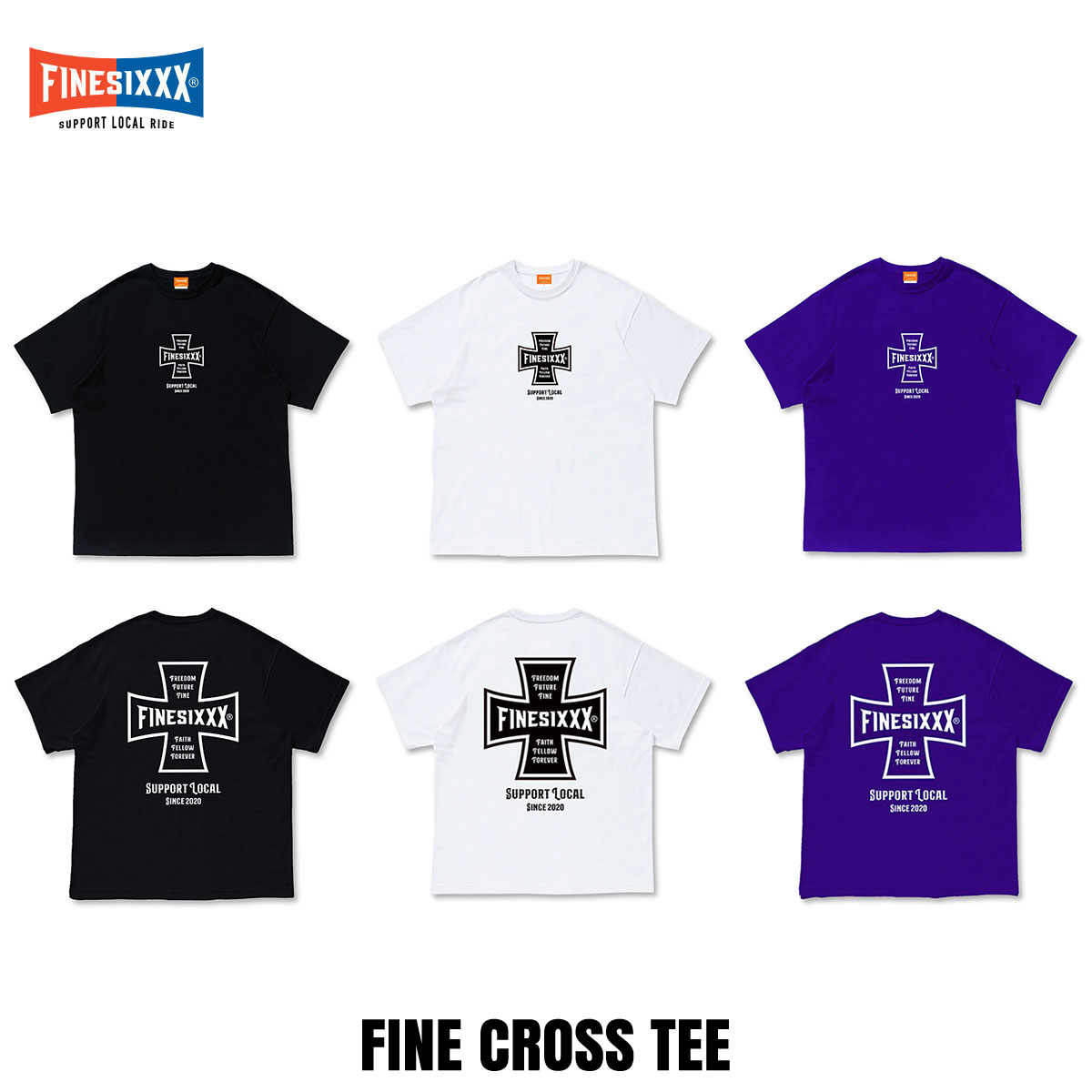 ☆送料無料サービス中!! FINESIXXX(ファインシックス) FINE CROSS TEE 