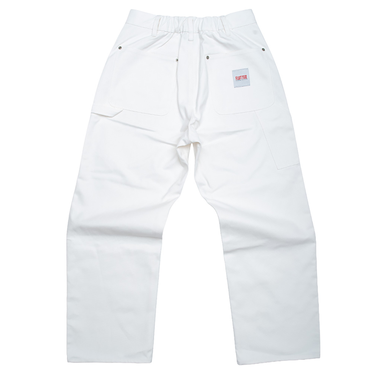 FLUTTER ペインターパンツ ホワイト M コットンダック地 FLUTTER(フラッター) COTTON DUCK PAINTER PANTS 3色(WHITE/BROWN/NAVY