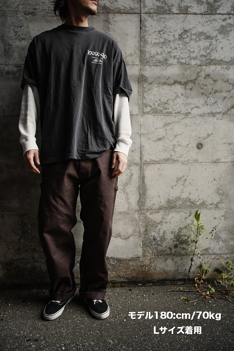 FLUTTER(フラッター) COTTON DUCK PAINTER PANTS 3色(WHITE/BROWN/NAVY
