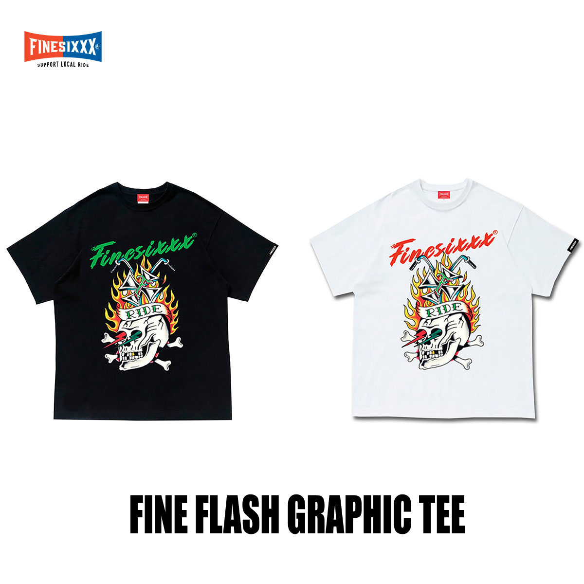FINESIXXX(ファインシックス) FINE FLASH GRAPHIC TEE 2色