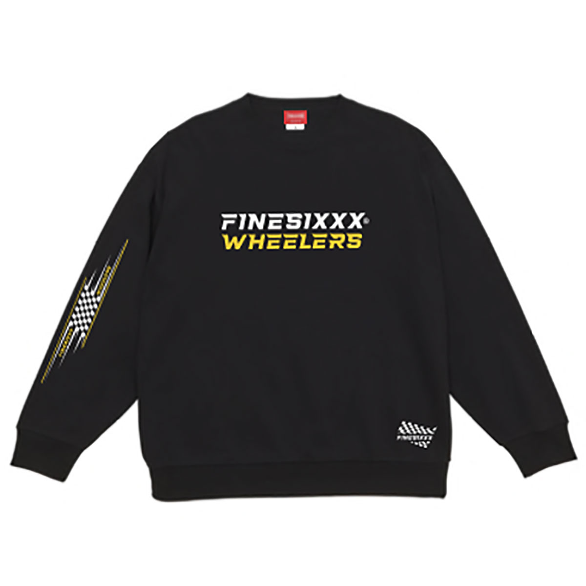 FINESIXXX(ファインシックス) FINE-FLAG GRAPHIC SWEAT 2色(ブラック/グレー) FINESIXXX(ファインシックス) FINE-FLAG GRAPHIC SWEAT 2色(ブラック