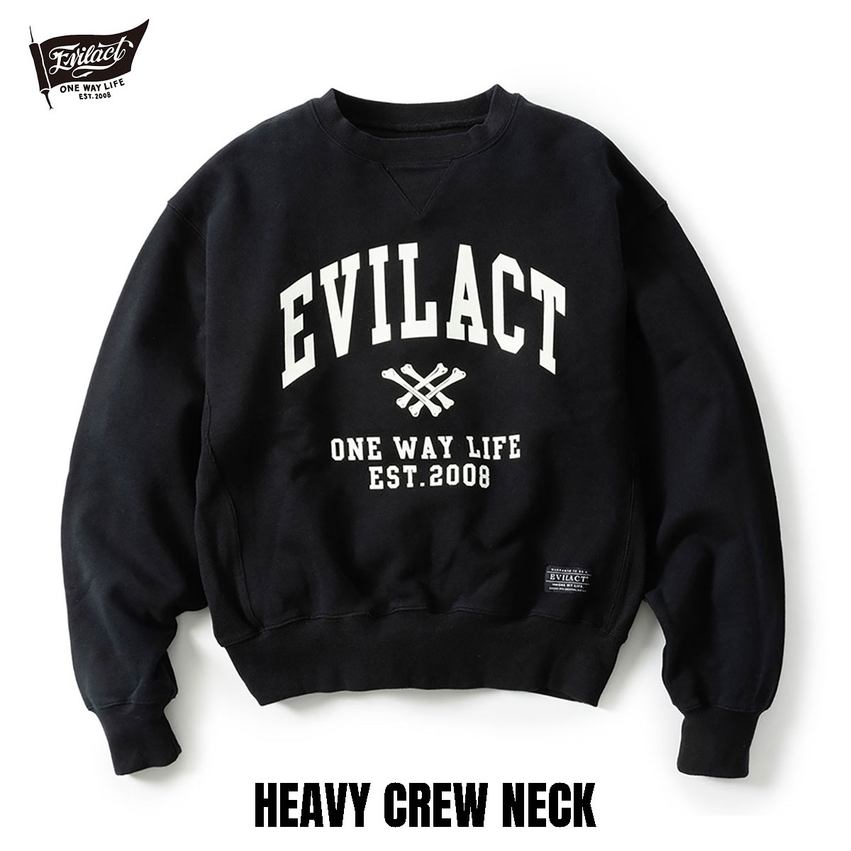 EVILACT(イーブルアクト) HEAVY CREW NECK☆送料無料☆｜pinsstore｜02