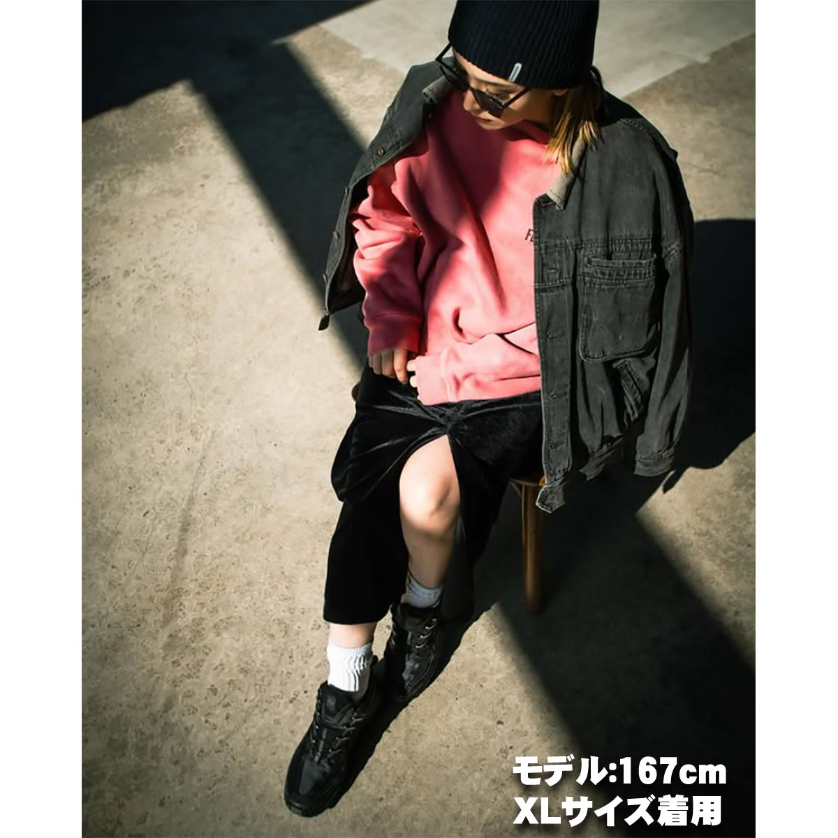 BLUCO（ブルコ） FLUTTER(フラッター) Pigment Dye B/S OG logo Sweat