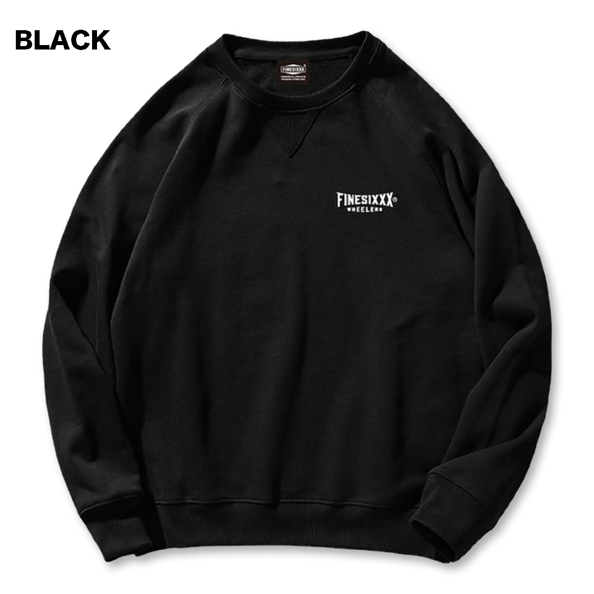 FINESIXXX(ファインシックス) TRADE MARK EMBROIDERY SWEAT 2色(BLACK 