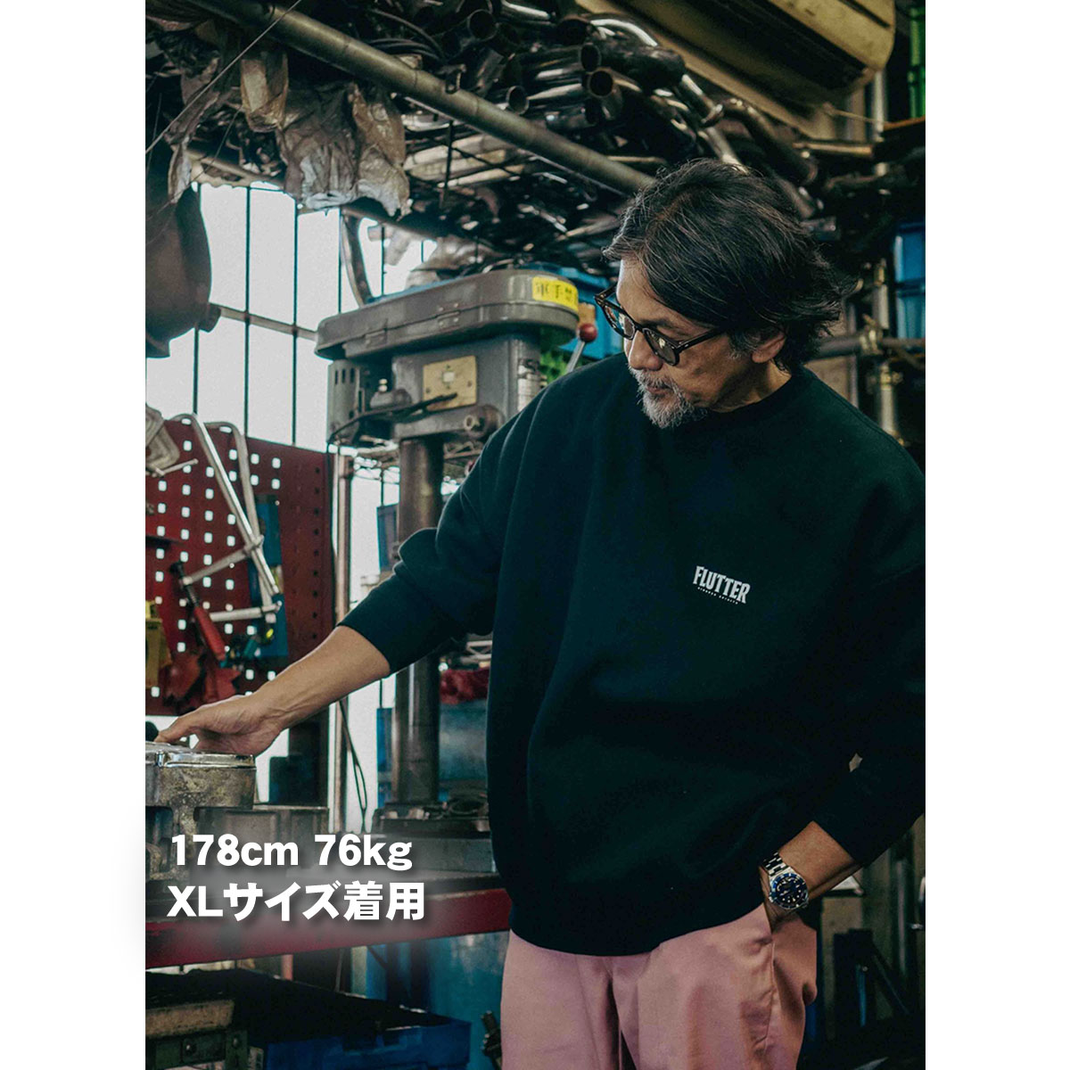 FLUTTER(フラッター) The Dress PE Twill Work Trousers 3色(BLACK