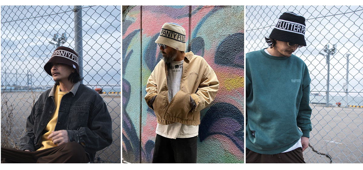FLUTTER(フラッター) PDxFL Yin yang Knit Bucket hat 3色