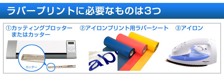 ラバープリントに必要なものは3つ