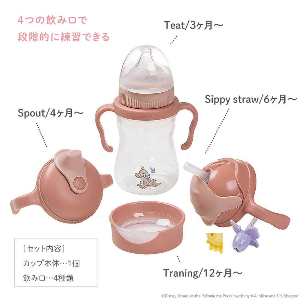 ビーボックス ステップアップマグ バンビ シッピーカップ 哺乳瓶 ストローマグ スパウト コップ飲み b box : bz-sy-bambi :  ママとベビーのぴっぴちゃんランド - 通販 - Yahoo!ショッピング