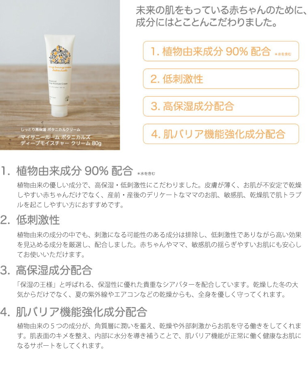 マイサニーボタニカルズ ディープモイスチャークリーム