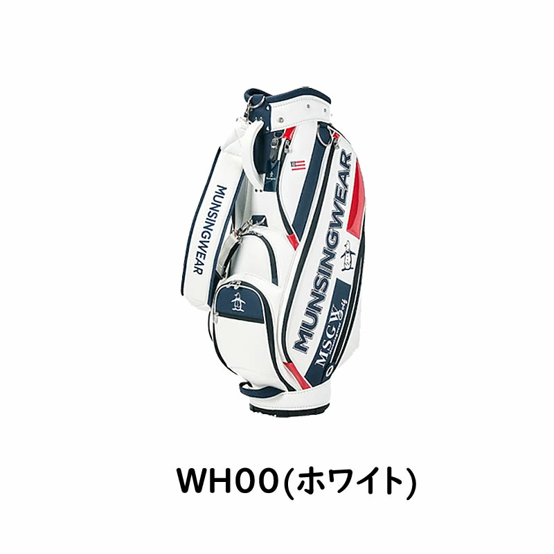 【新品】マンシングウェア　ビッグロゴ　キャディバッグ SEASON COLLECTION ビッグロゴキャディバッグ(【男性】キャディバッグ