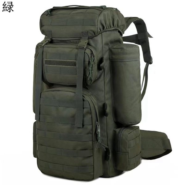 ミリタリー 登山用バッグ 70L タクティカルバックパック リュック デイパック ハイキングバッグ 軍事 戦術 ユニセックス 収納 多機能｜pismile｜03