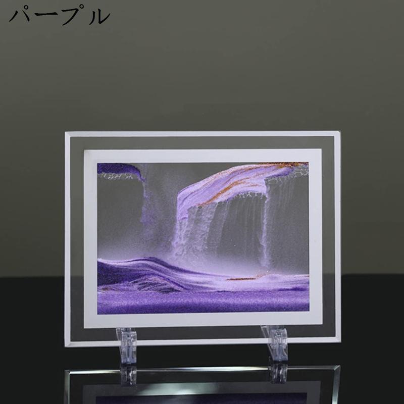 サンドピクチャー オーロラ イエロー 砂の画像3Dイリュージョンの風景寝室の飾り ガラス製 置き物 オブジェ 流砂塗装 装飾品 創造性 S｜pismile｜03