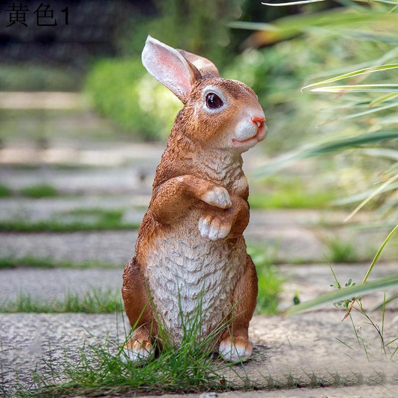 うさぎ 置物 置き物 雑貨ウサギ 兎 インテリアオブジェ 黄色 かわいい レトロ雑貨 アンティーク雑貨 B おしゃれ キュート ぶた 動物｜pismile｜06