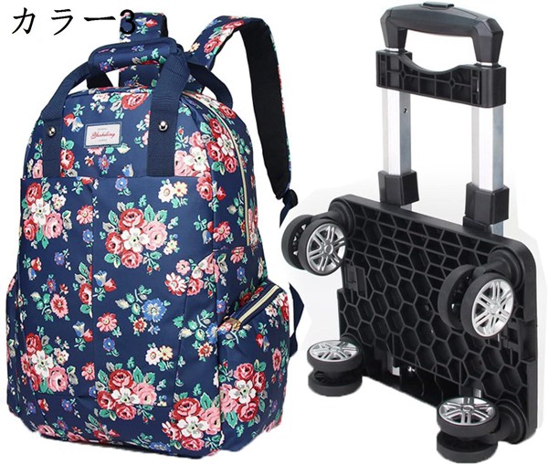 リュックキャリー 3way キャスターバッグ 30L キャリーバッグ 小型 2~3泊対応 4輪 撥水加工 トロリーバッグ メンズ 旅行｜pismile｜04