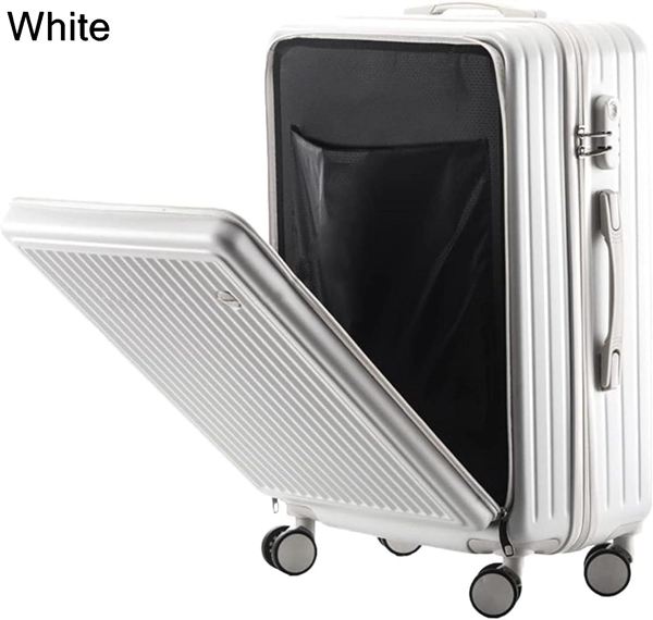 スーツケース L:42x28x65cm フロントオープン型 コロコロバック 国内旅行 キャリーバッグ...