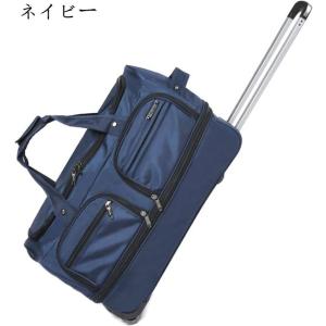 ボストンキャリー 2way キャスターバッグ L-67x35x38cm キャリーバッグ 折りたたみ ...