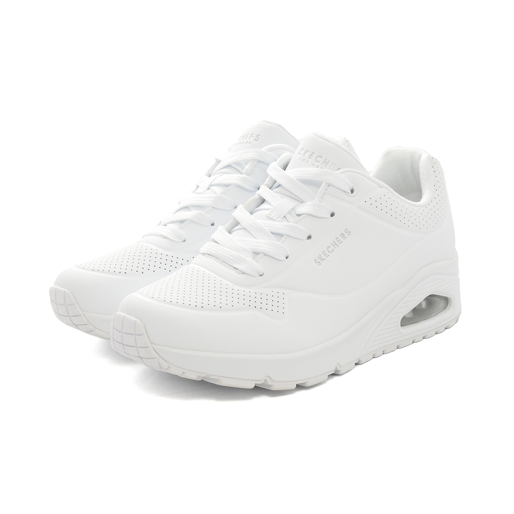 スニーカー スケッチャーズ SKECHERS ウノ-スタンドオンエア ホワイト 白 73690-W レディース シューズ 靴 23FW｜pistacchio