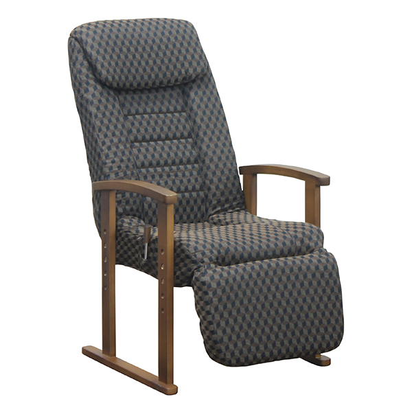 高座椅子 座椅子 座いす 座イス おしゃれ 7段階 リクライニング チェア パーソナルチェア ハイバック ファブリック 高さ調節 レッグレスト付き | ブランド登録なし | 01