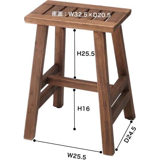 スツール 木製チェア おしゃれ 木椅子 北欧風 アンティーク調 シンプル 玄関椅子 インテリアスツール 男前 西海岸風