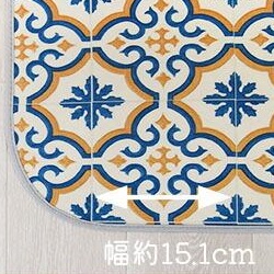 キッチンマット 100×420cm 拭ける 撥水 防水 防カビ 抗菌 防炎 日本製 床保護 傷防止 クッションフロア カーペット マット おしゃれ 受注生産の画像