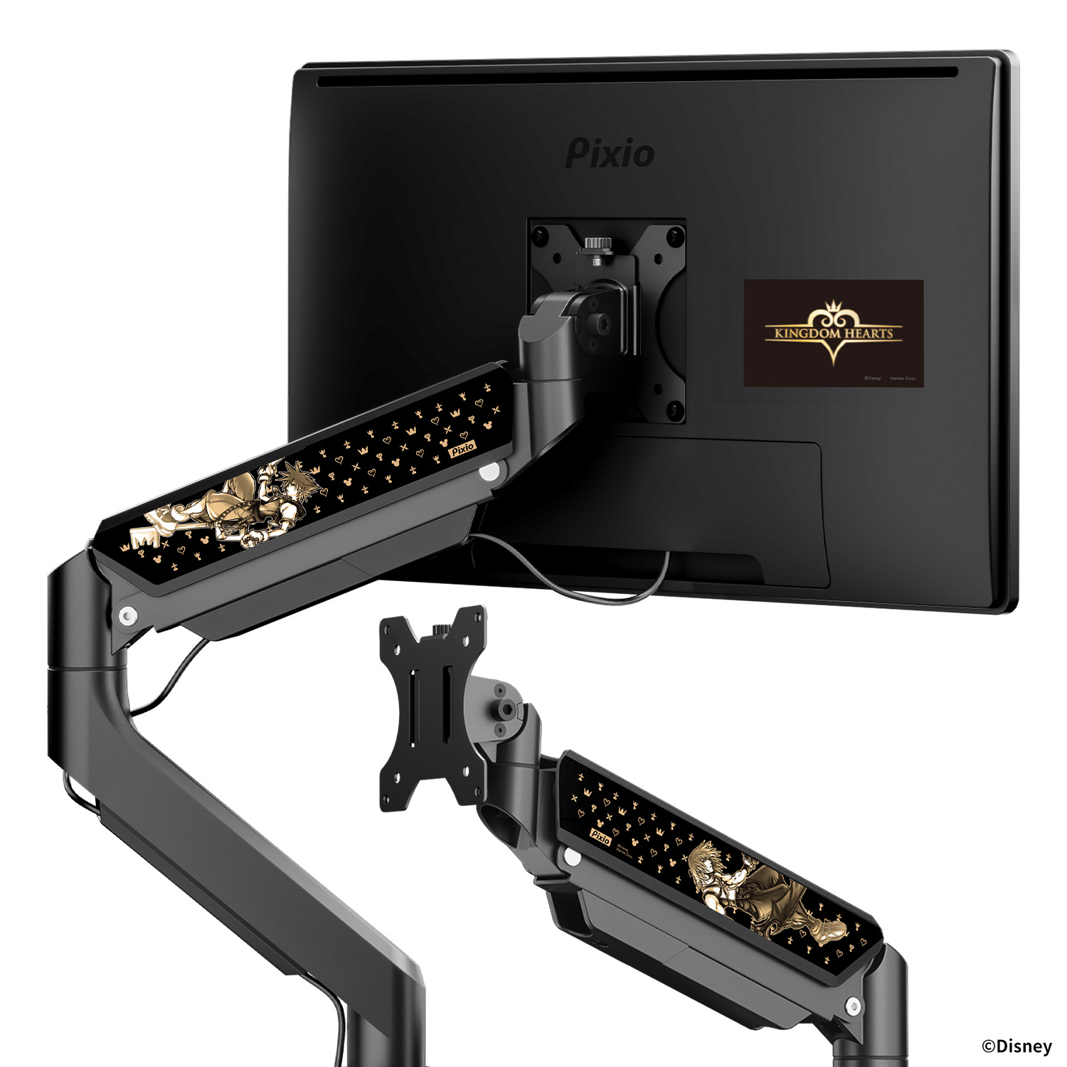 Pixio PS2S モニターアーム シングル 黒 17-49インチ対応 PS2S シングルモニターアーム / ブラック | Pixio