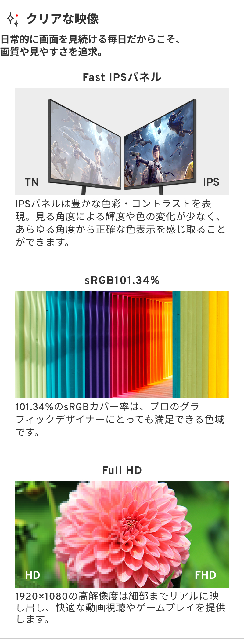 ゲーミングモニター 白 24インチ ホワイト 240Hz対応 液晶