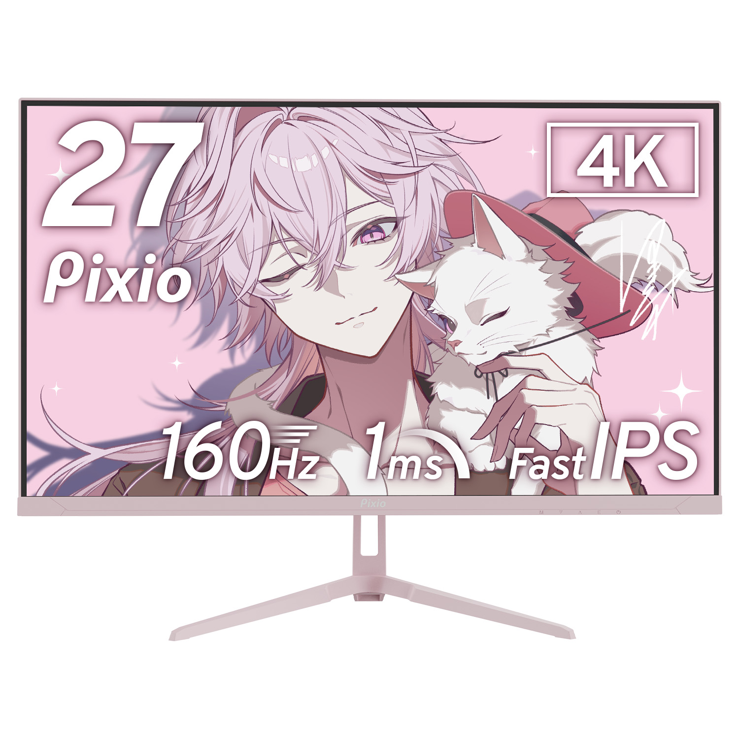 Pixio PX27U Wave ゲーミングモニター 27型 4K 訳あり品 PX27UWAVEB / パステルブルー | 27インチ 160Hz 4K Fast IPSゲーミング