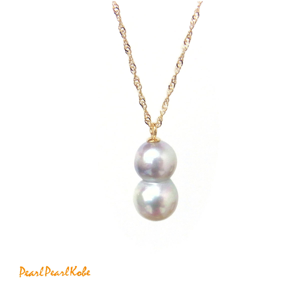 アコヤ真珠 一粒パールネックレス ペンダント 7-7.5mm ホワイト ラウンド K18YG スクリューチェーン 45cm : k18yg-pearl-pendant  : パール・パール・コウベ - 通販 - Yahoo!ショッピング