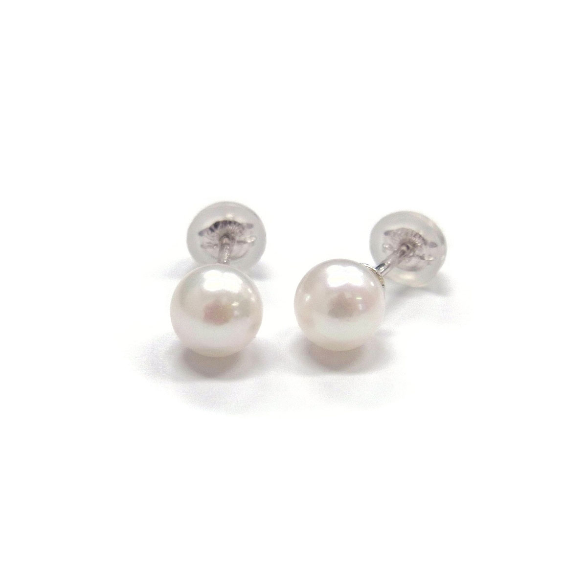 アコヤ真珠 ベビーパールピアス イヤリング 5-5.5mm ホワイト ラウンド 